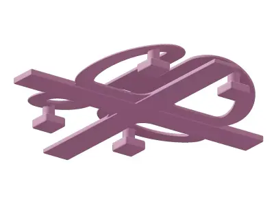 Plastic Premium Butterfly Bridge Toy 3D model
