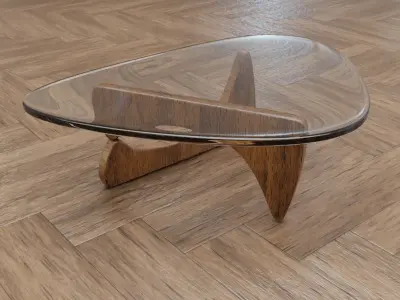 The Noguchi Table Low-poly 3D model