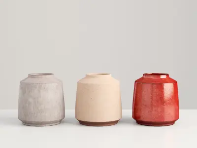 Vase Hare Fur 3D model
