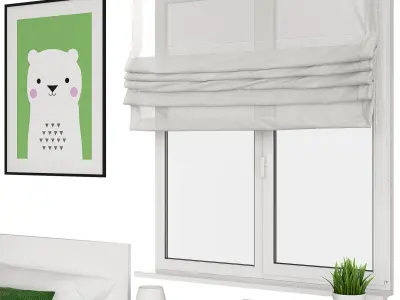 Universal children room Green 3D model