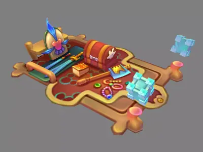 gAME Low-mode-VIP booth 3D model