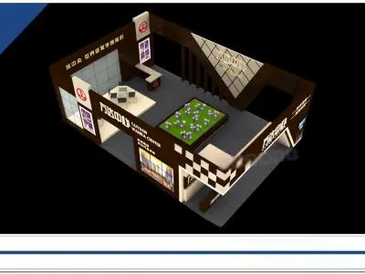 Exhibition - Area - 15X10-3DMAX2009-04 3D model