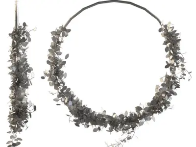 Green grass wreath 3D model