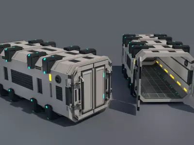 Sci Fi Container 3D model