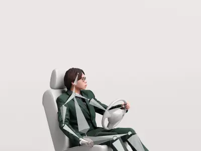 Humano Driving Man 2011-1 3D model