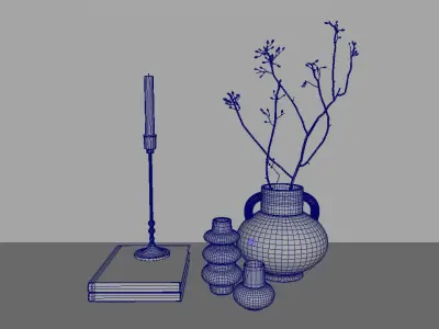 Decoration Set Branch 3D model