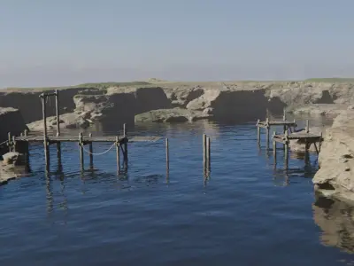 Coastal Scene 3D model