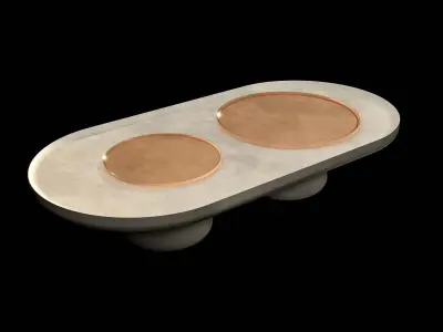 concrete coffee table 3D model