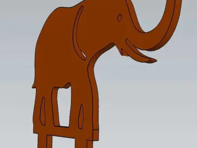 Wonderful Artificial Elephant Home and Garden Outdoor Lawn Decor 3D model