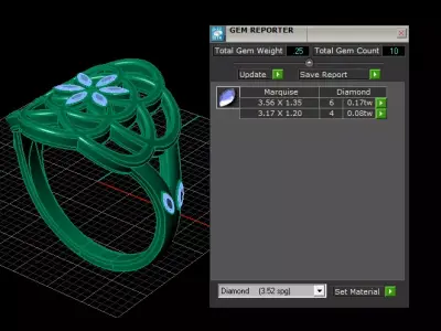  Eternal Bloom Ring  3D print model