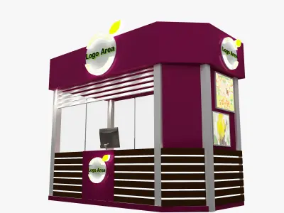 Booth Exhibition Stand a499b 3D model
