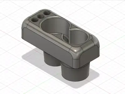 Renault Zoe Cup holder 3D print model