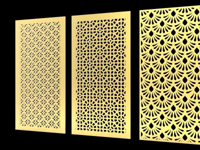 3D Model and Vector File of Cnc partation 3D model