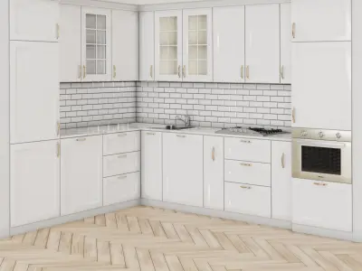 modern kitchen 03 3D model