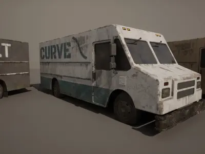 Vehicle Pack - Vans Low-poly 3D model
