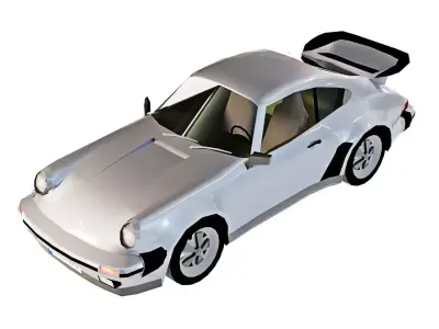 Porsche 911 2nd gen Low-poly 3D model
