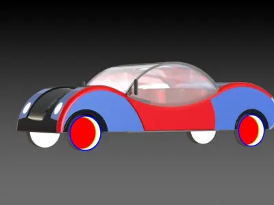 Sci-Fi Car 3D model