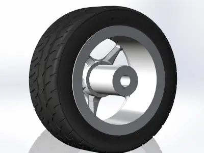 Wheel for scale model of SVT Cobra R 2000 3D print model