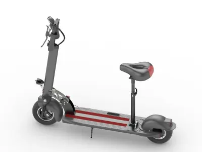 trolleybus  electromobile motorbike 3D model