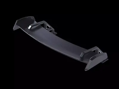Spoiler carbon tuning auto part industrial 3D model