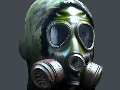 Helmet 3d model military combat Military Low-poly Low-poly 3D model 65