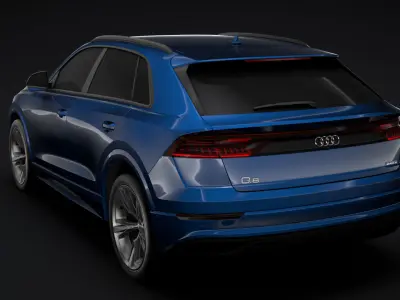 Audi Q8 55 TFSI quattro 2020 3D model