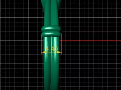 Gold Engagement Ring 3D print model