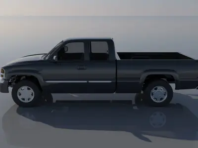 GMC Sierra 2003 Extended Cab  3D print model