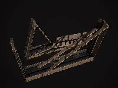 Medieval Weapon - Stands Low-poly 3D model