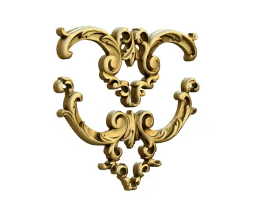 classic decor ornament 10 3D model