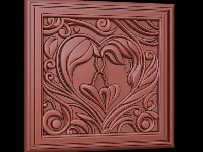 3d printable Valentine ornament 3D print model