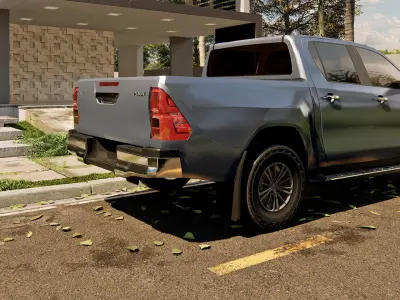 Hilux  car scene in lumion 3D model 3D model
