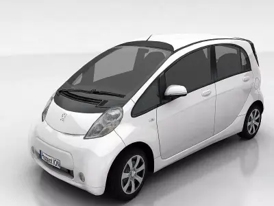 Peugeot ION Low-poly 3D model
