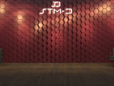 STM-D hexagon wall parametric model 110 3D model