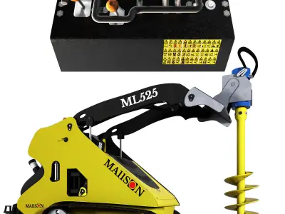 Ml525 Mini Track Loader 3D model
