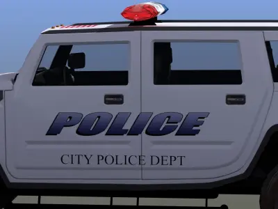 Police SUV 3D model