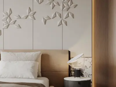 Bedroom interior scenes 3D model V4