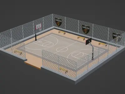 Basketball Stadium - Cleveland Cavaliers Low-poly 3D model