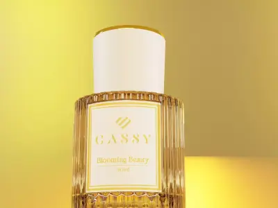 Realistic 3D Model Chloe Eau de Parfum 30ml Glass Bottle 3D model