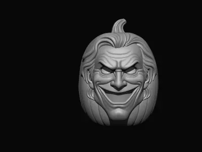 Joker Pumpkin Halloween Lamp - Decor 3D print model