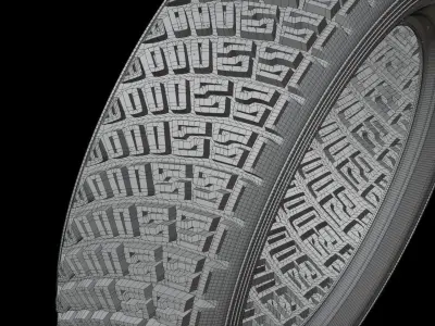 Rally tyre  3D model