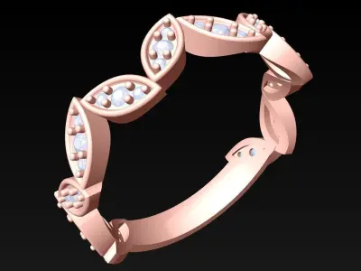 Diamond Ring - Womens Rings - N352110 3D print model