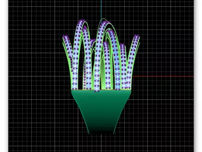 crossover pave setting jewelry ring 3D print model
