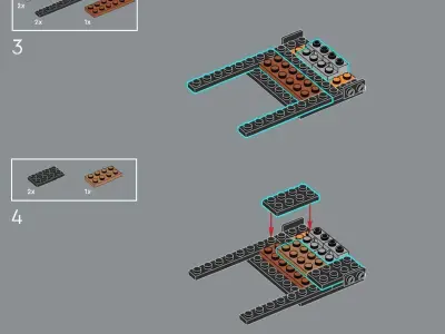 TwindBricks3D - 10314 Dried Flower Centerpiece 3D print model