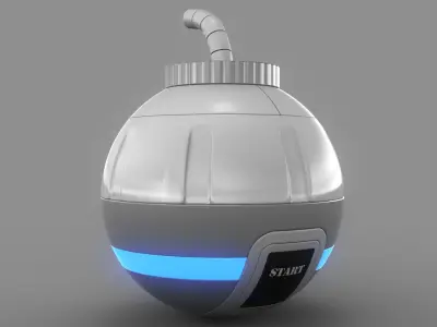 Toy Bomb Low-poly 3D model