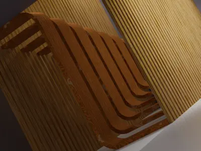 Beautiful Design Staircase  Low-poly 3D model