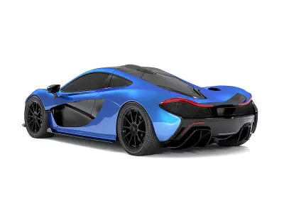 mclaren p1 Low-poly 3D model by abumo