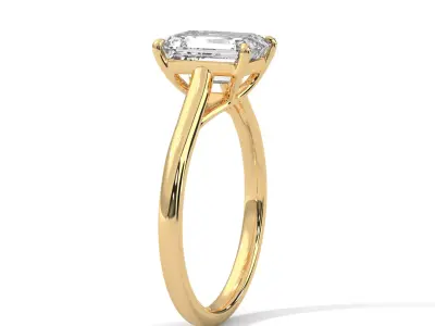 solitaire ring with detail images and 360 render videos 67 3D print model