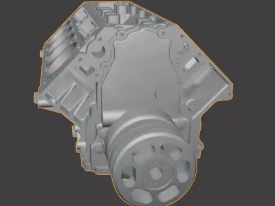 3D Printable Semi-Complete Miniature LS V8 Engine Model 3D print model