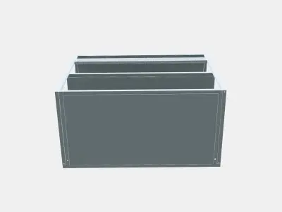 PLATSA Open shelving unit 3 3D model